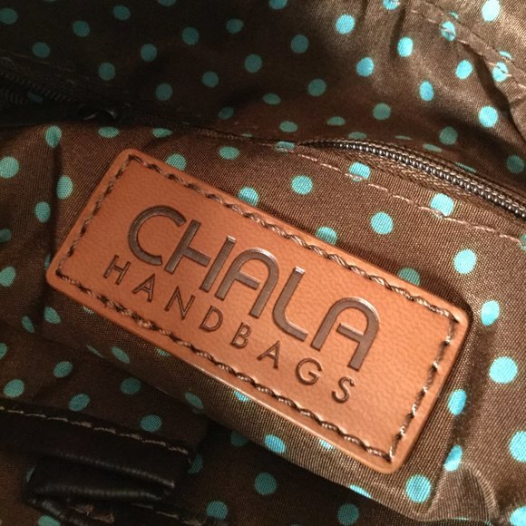 Chala brown leather paw print handbag - Picture 6 of 6